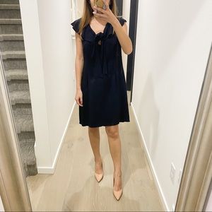 Prada Sheath A-Line Solid Navy Dress UK 42/US 6 M